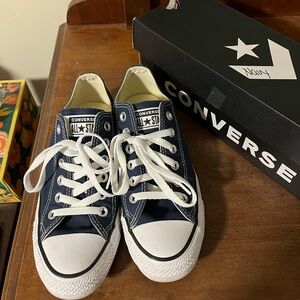 Converse Navy Canvas Sneakers